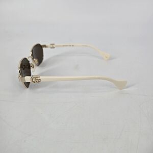 Gucci GG1593S White Frame Sunglasses 002 56 18 140mm with Case